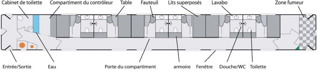 Plan compartiment Calife dans Registan